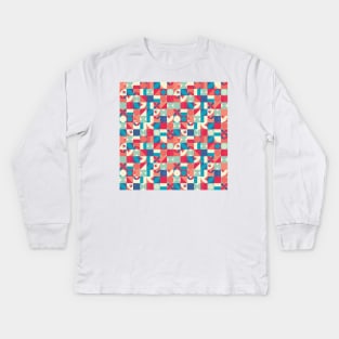 Geometric Bauhaus Kids Long Sleeve T-Shirt